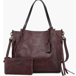 Daisy Leather Tote Bag